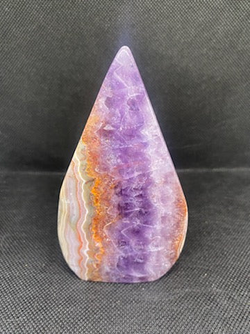 Purple Fluorite Flower Agate Crystal Ornament