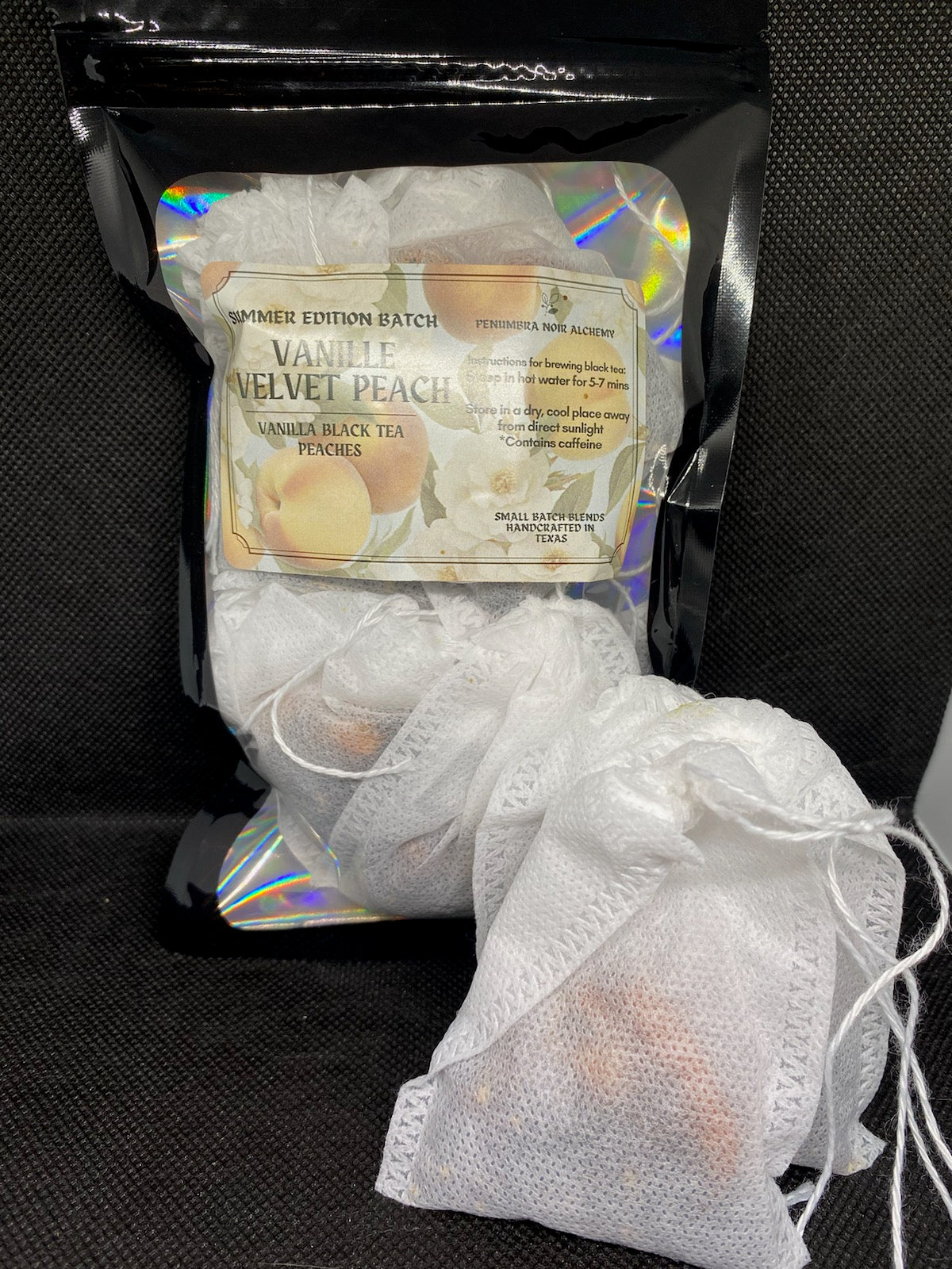 Vanille Velvet Peach 10 Tea Bag Pouch