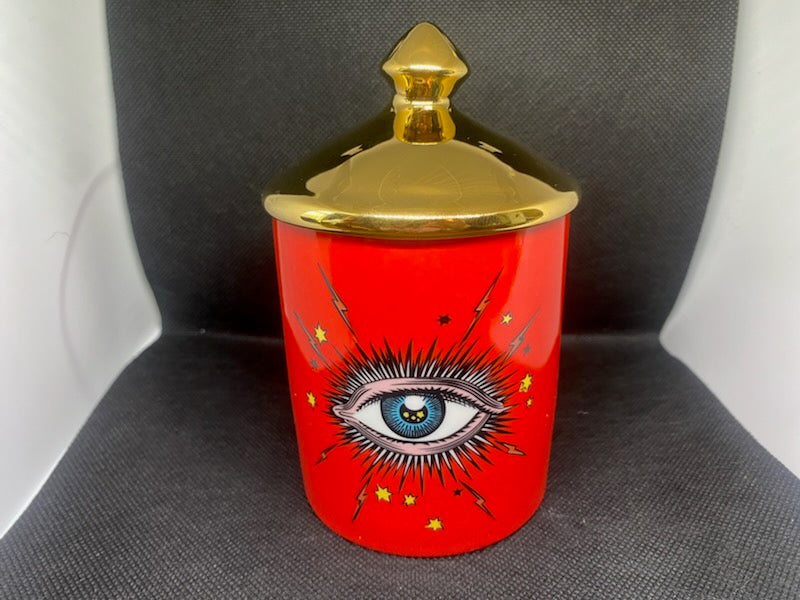 Hand-Painted Ceramic Tea Jar