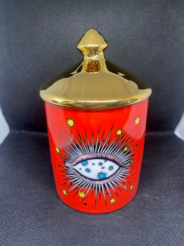 Hand-Painted Ceramic Tea Jar